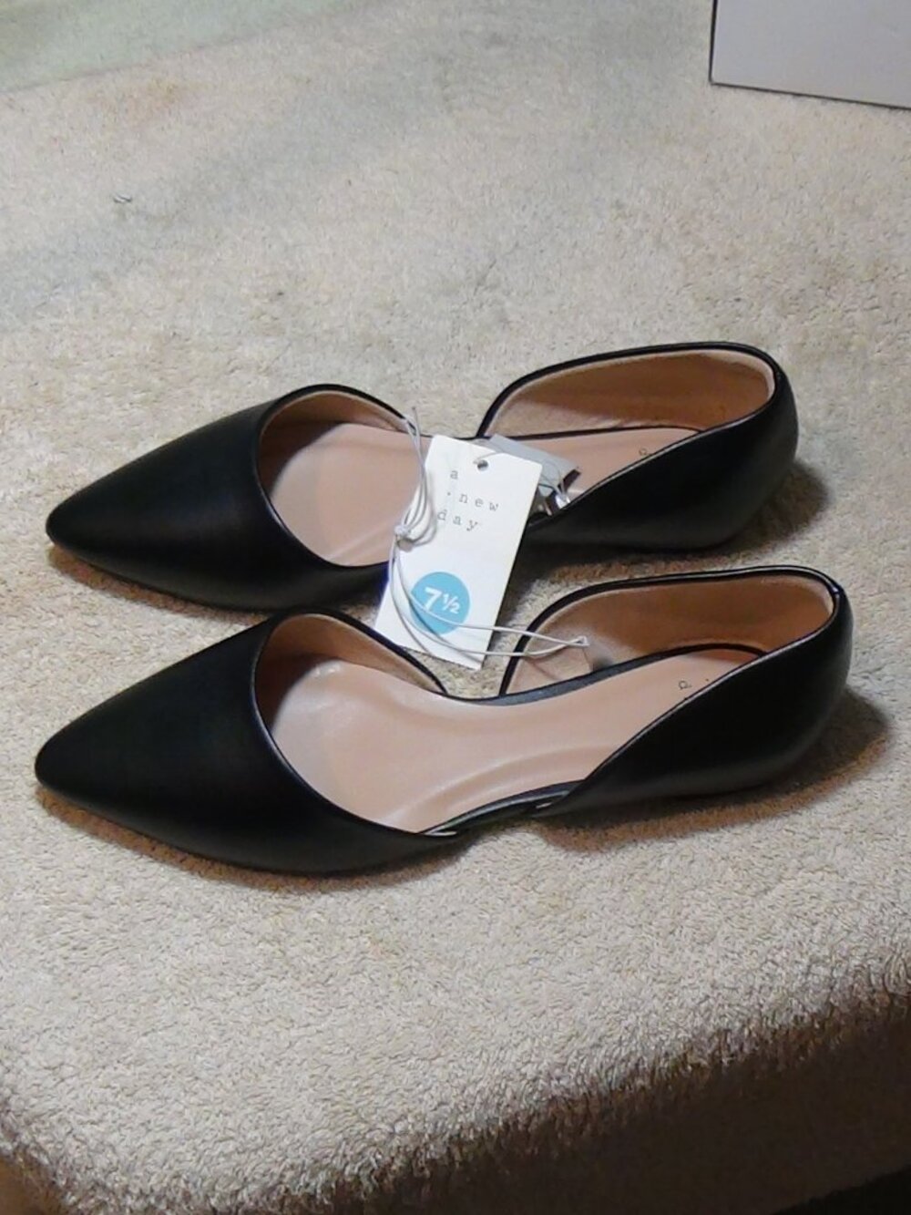 A New Day Julie Ballet Flats Size 7.5 Black